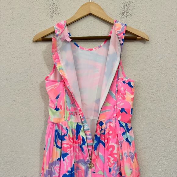 LILLY PULITZER Kassia Mini Dress Playa Hermosa Floral Fit & Flare - Picture 10 of 16